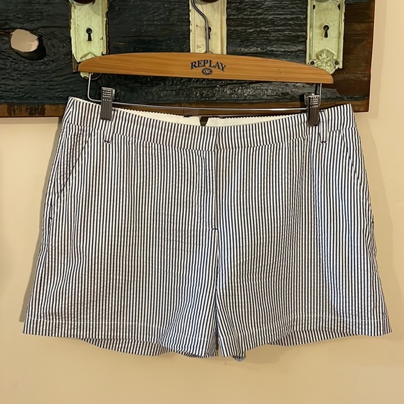 Armani Exchange Striped Cotton Shorts Size 10 - Picture 7 of 15